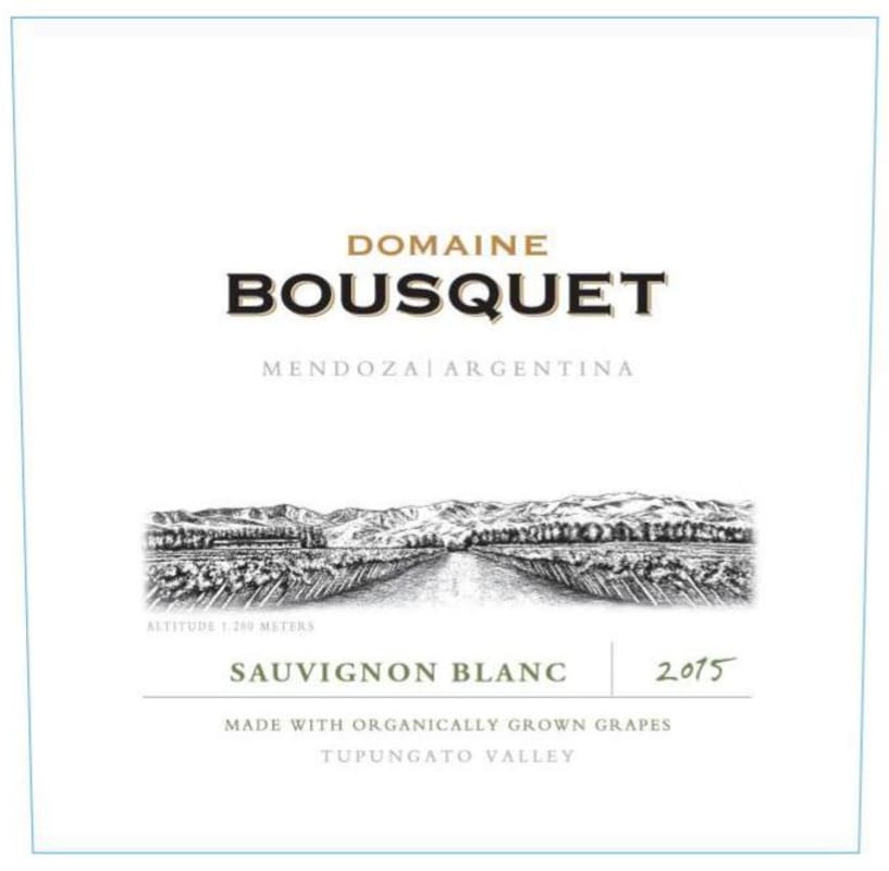 Domaine Bousquet Organic Sauvignon Blanc 2016 Front Label