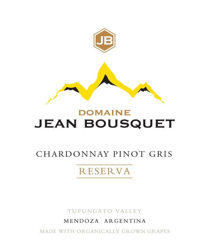 Domaine Bousquet Reserva Organic Chardonnay Pinot Gris 2010 Front Label