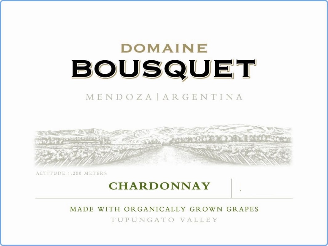 Domaine Bousquet Organic Chardonnay 2013 Front Label
