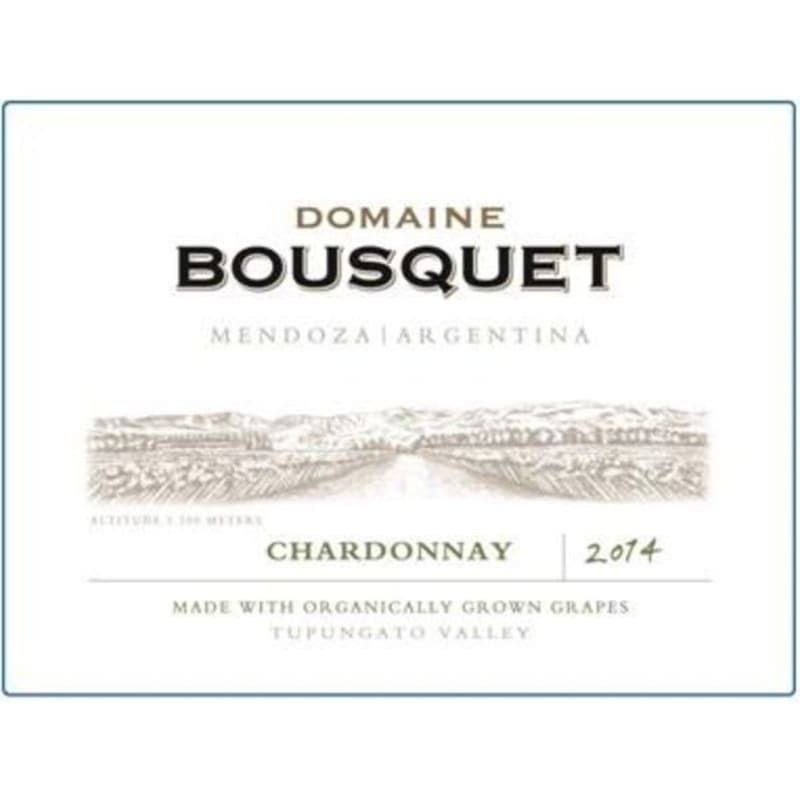 Domaine Bousquet Organic Chardonnay 2014 Front Label