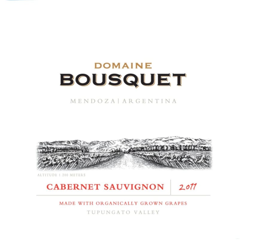 Domaine Bousquet Organic Cabernet Sauvignon 2011 Front Label