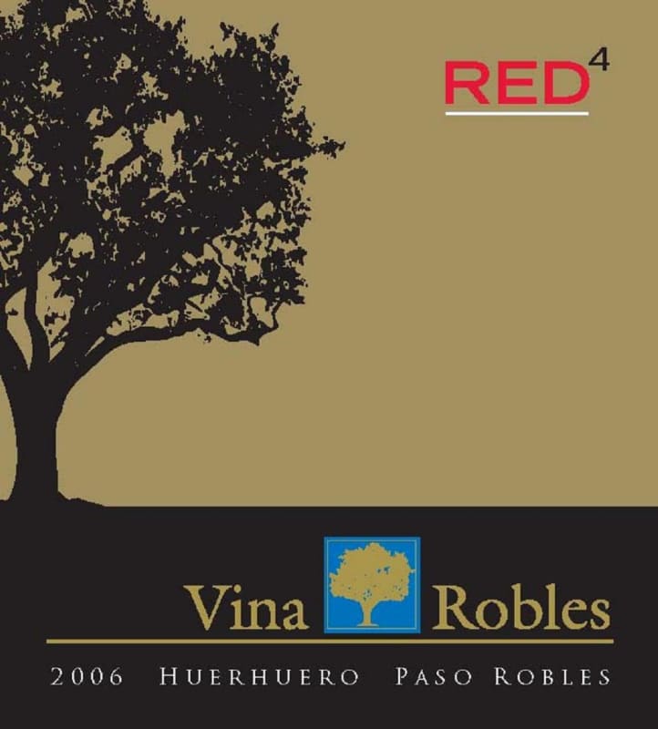 Vina Robles Red4 2006 Front Label