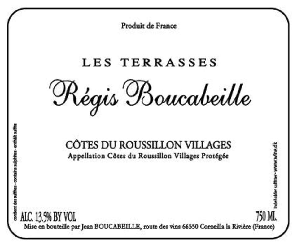 Domaine Boucabeille Cotes du Roussillon Villages Les Terrasses 2012 Front Label