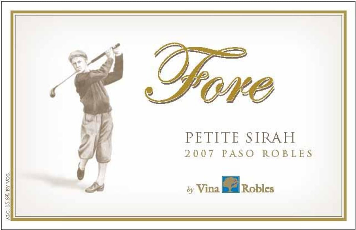 Vina Robles Fore Petite Sirah 2007 Front Label