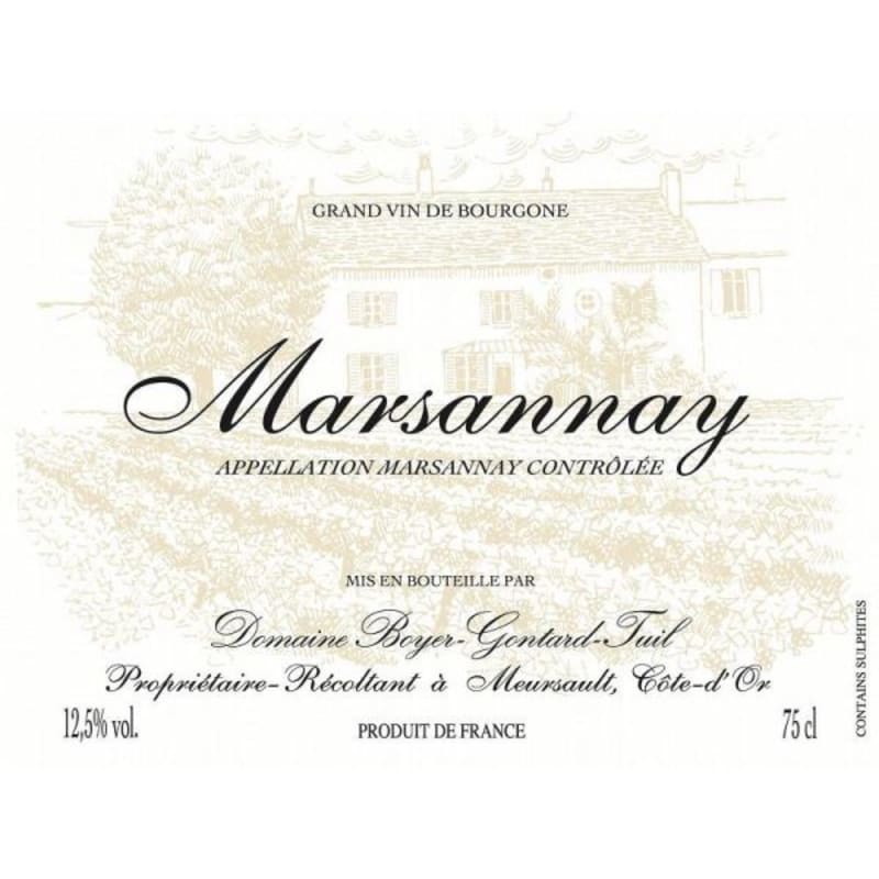 Domaine Boyer-Gontard Marsannay 2012 Front Label