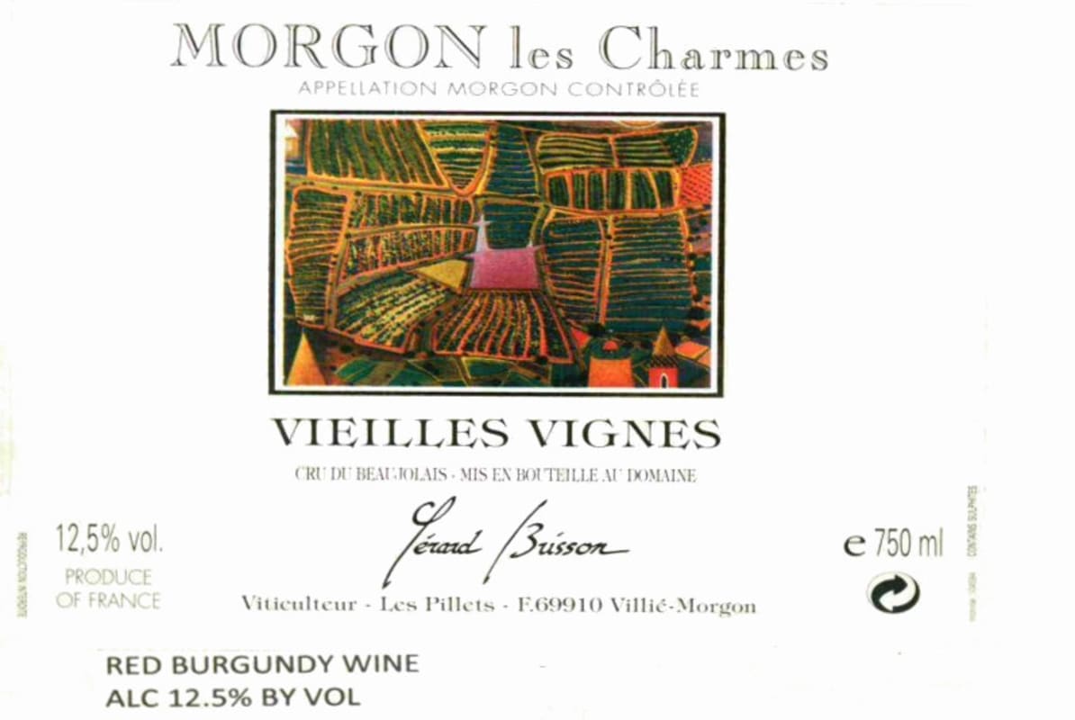 Domaine Brisson Morgon Les Charmes Vieilles Vignes 2010 Front Label
