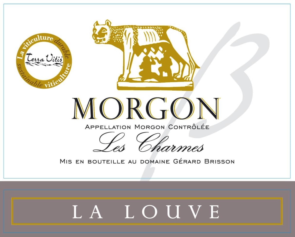Domaine Brisson Morgon Les Charmes La Louve 2013 Front Label