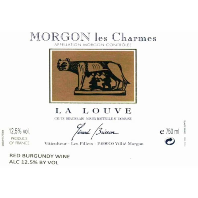 Domaine Brisson Morgon 2008 Front Label