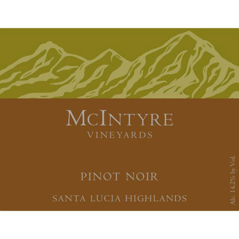 McIntyre Santa Lucia Highlands Pinot Noir 2015 Front Label