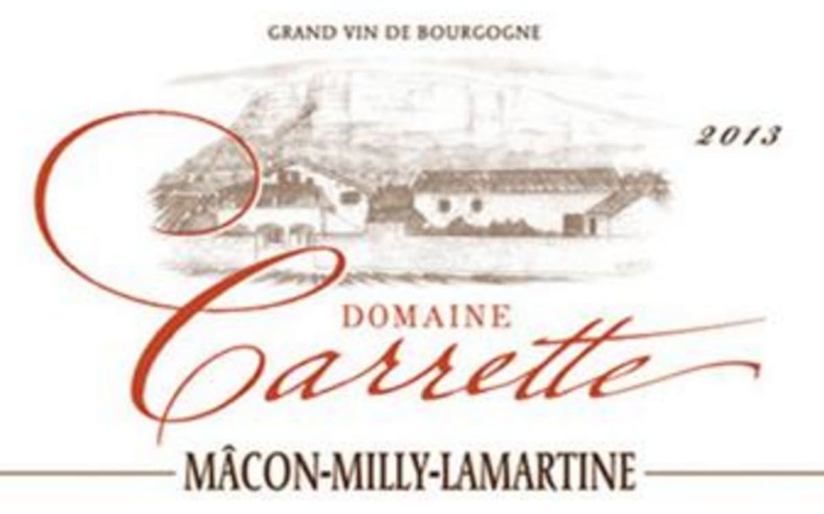 Domaine Carette Macon-Milly-Lamartine 2013 Front Label
