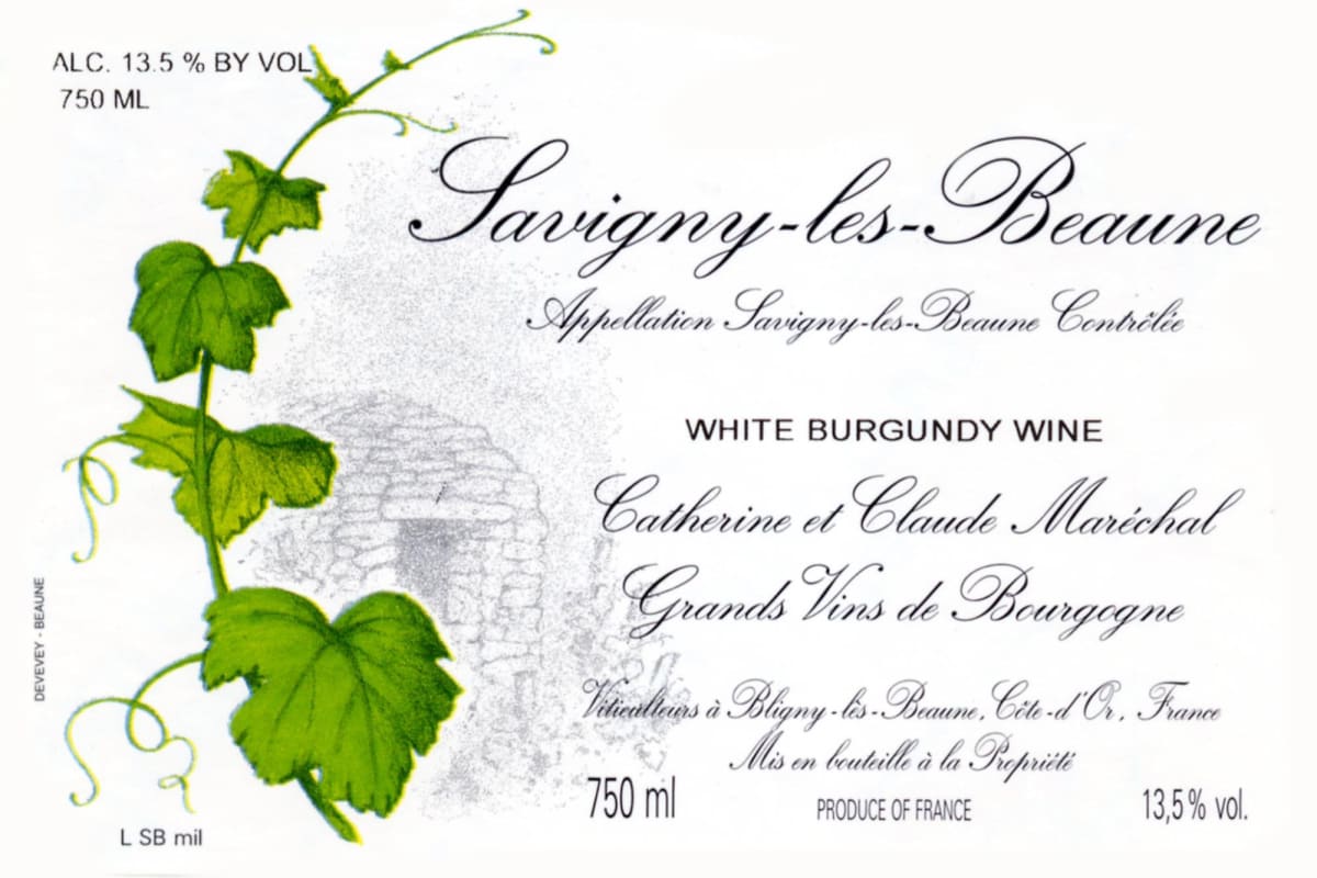 Domaine Catherine & Claude Marechal Savigny-les-Beaune Blanc 2005 Front Label