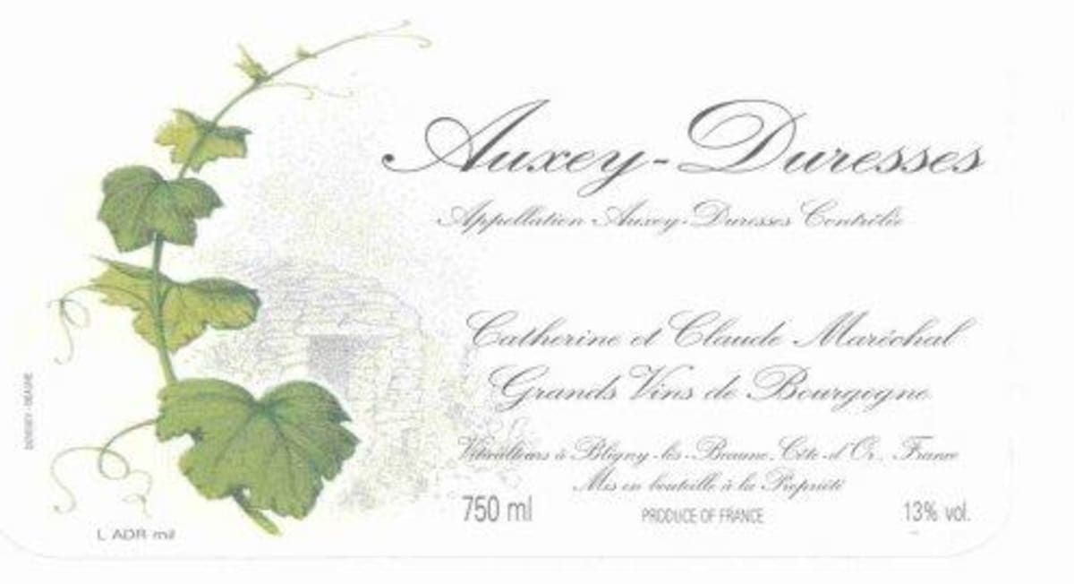 Domaine Catherine & Claude Marechal Auxey-Duresses 2011 Front Label