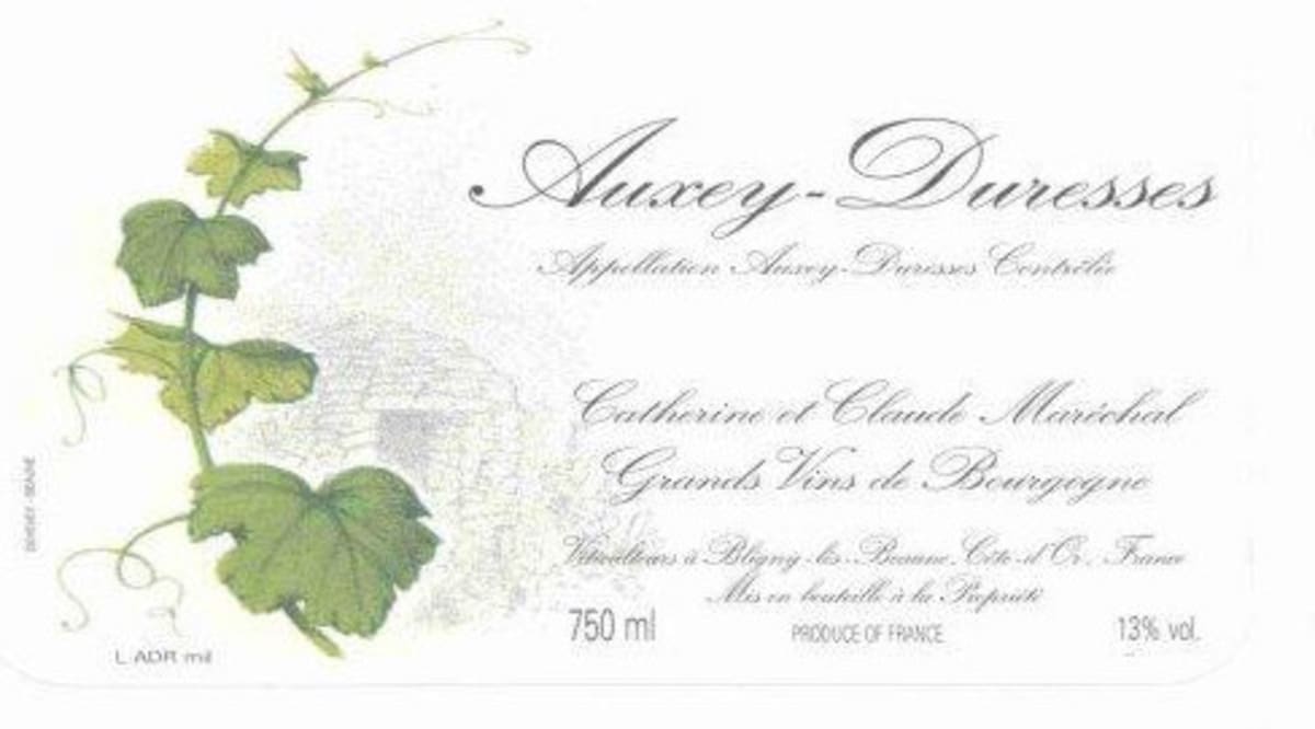 Domaine Catherine & Claude Marechal Auxey-Duresses 2013 Front Label
