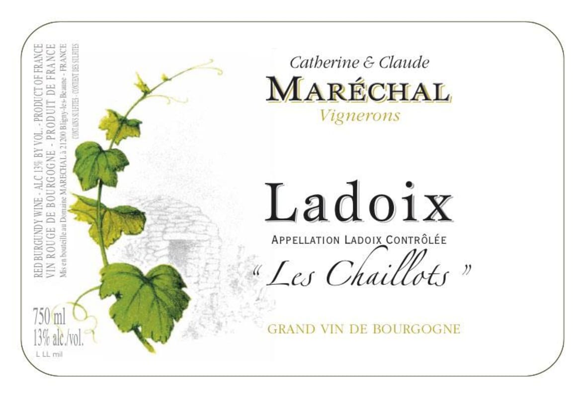 Domaine Catherine & Claude Marechal Ladoix Les Chaillots 2013 Front Label