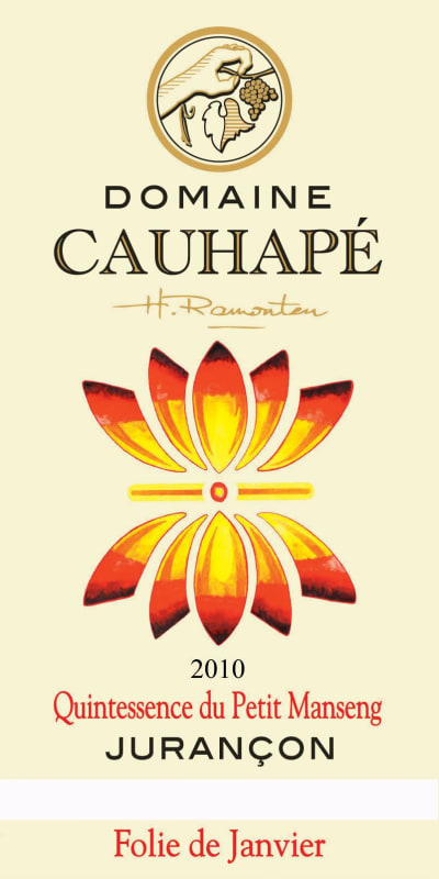 Domaine Cauhape Folie de Janvier Moelleux 2010 Front Label