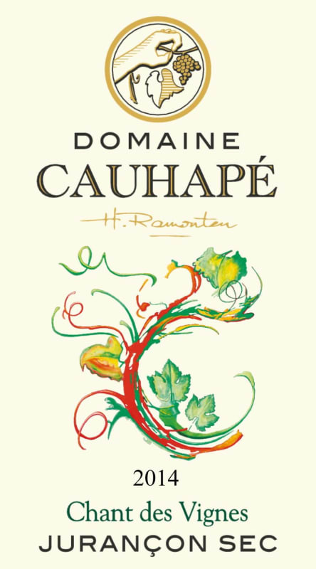 Domaine Cauhape Chant des Vignes Sec 2014 Front Label