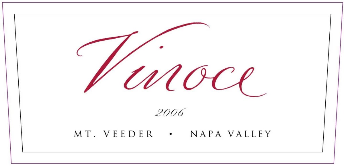 Vinoce Mt. Veeder Estate 2006 Front Label