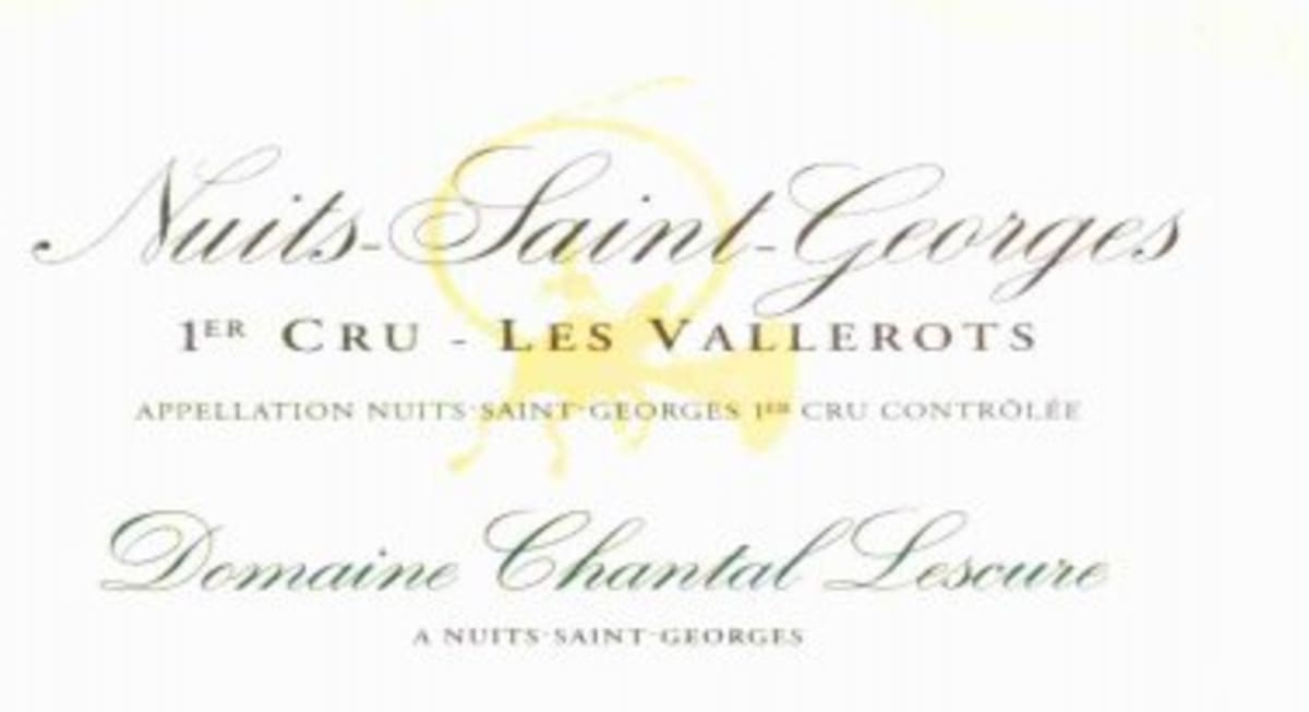 Dom. Chantal Lescure Nuits-Saint-Georges Les Vallerots Premier Cru 2010 Front Label