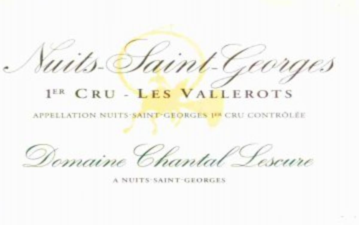 Dom. Chantal Lescure Nuits-Saint-Georges Les Vallerots Premier Cru 2012 Front Label
