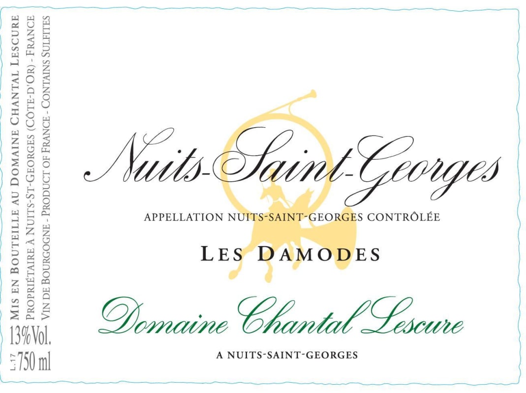 Dom. Chantal Lescure Nuits-Saint-Georges Les Damodes 2013 Front Label