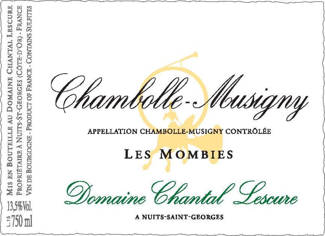 Dom. Chantal Lescure Chambolle-Musigny Les Mombie 2011 Front Label