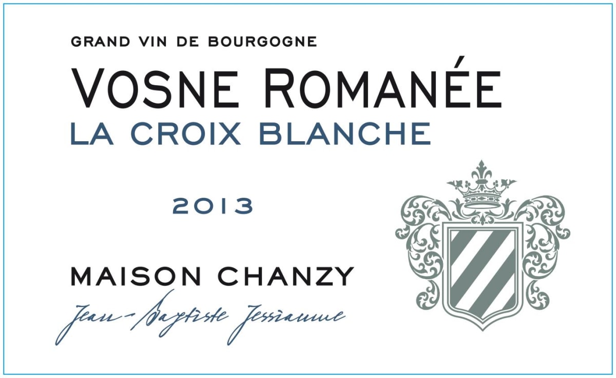 Maison Chanzy Vosne Romanee La Croix Blanche 2013 Front Label