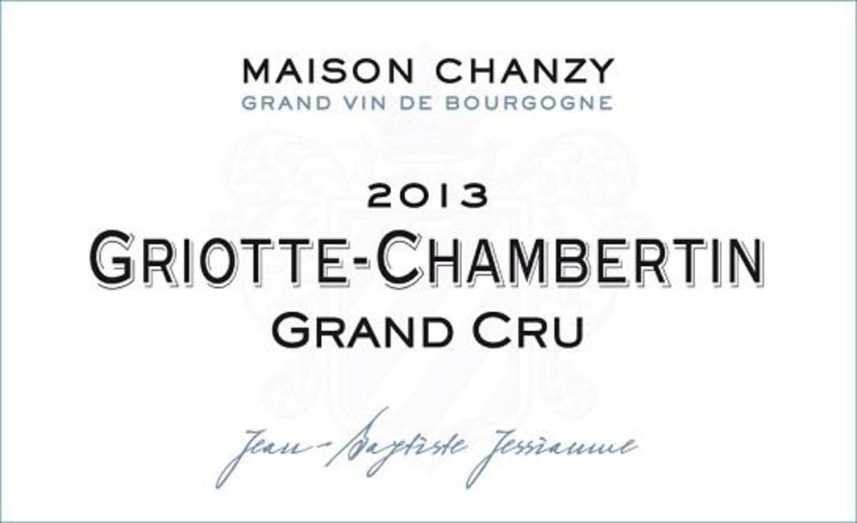 Maison Chanzy Griotte-Chambertin Grand Cru 2013 Front Label