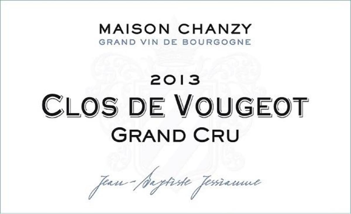 Maison Chanzy Clos de Vougeot Grand Cru 2013 Front Label