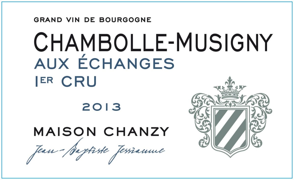Maison Chanzy Chambolle-Musigny Aux Echanges Premier Cru 2013 Front Label
