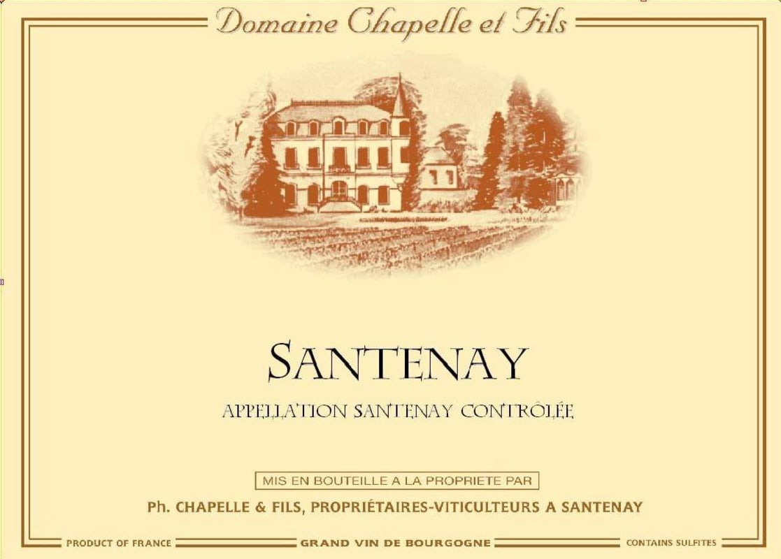 Domaine Chapelle Santenay 2011 Front Label