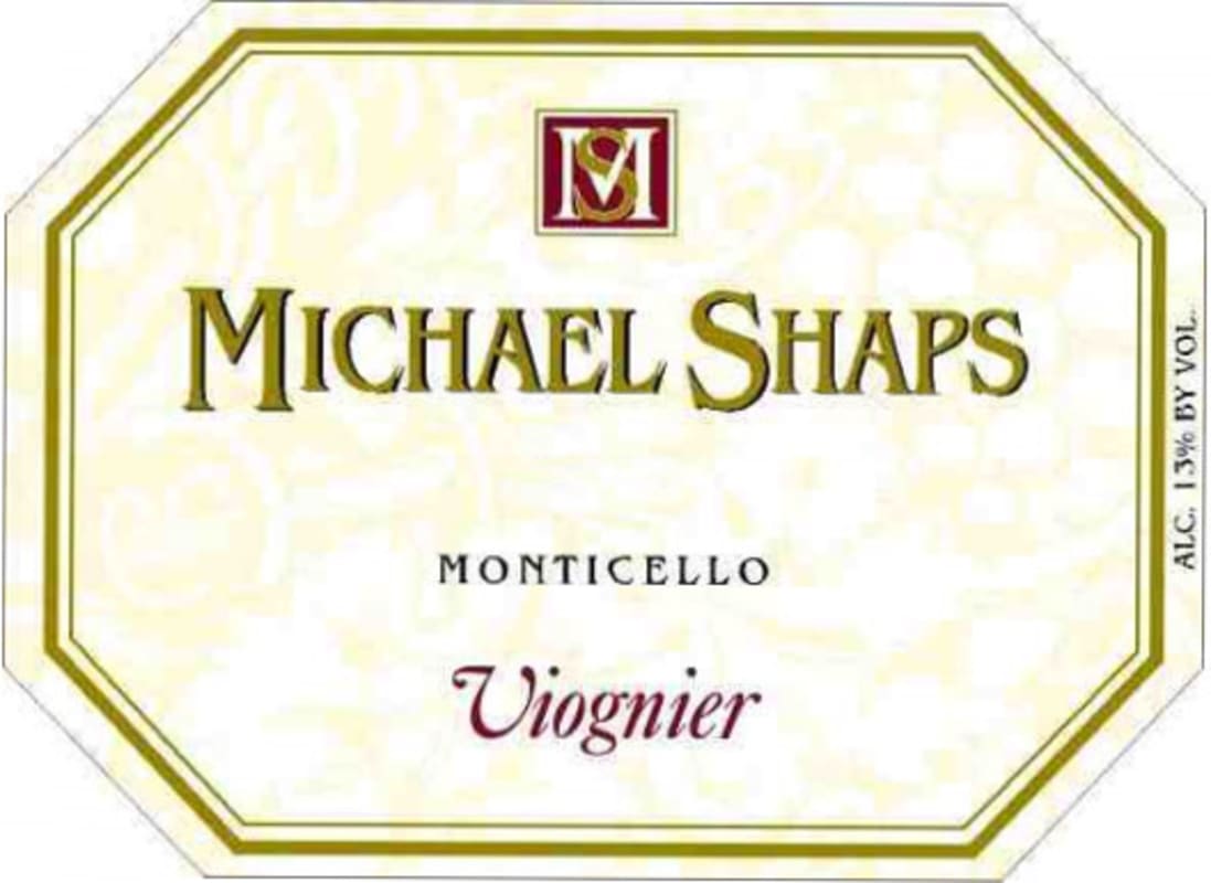 Michael Shaps Viognier Monticello 2009 Front Label