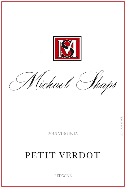 Michael Shaps Petit Verdot 2013 Front Label