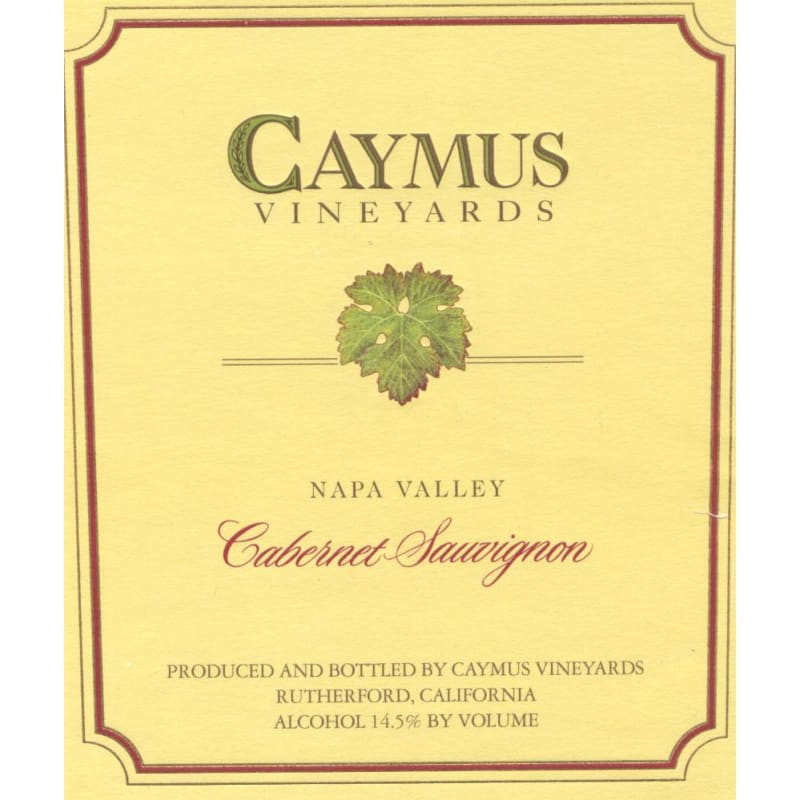 Caymus Napa Valley Cabernet Sauvignon (bin soiled label) 1994 Front Label