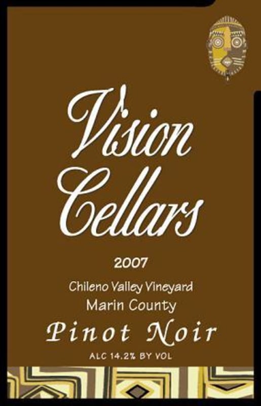 Vision Cellars Chileno Valley Vineyard Pinot Noir 2007 Front Label