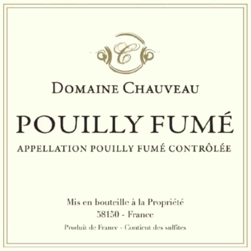 Domaine Chauveau Pouilly Fume 2015 Front Label