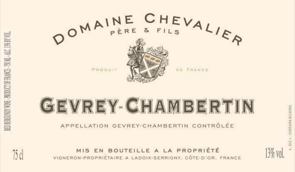 Domaine Chevalier Gevrey-Chambertin 2013 Front Label
