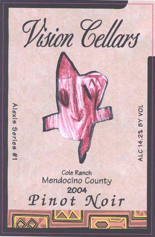 Vision Cellars Cole Ranch Pinot Noir 2004 Front Label