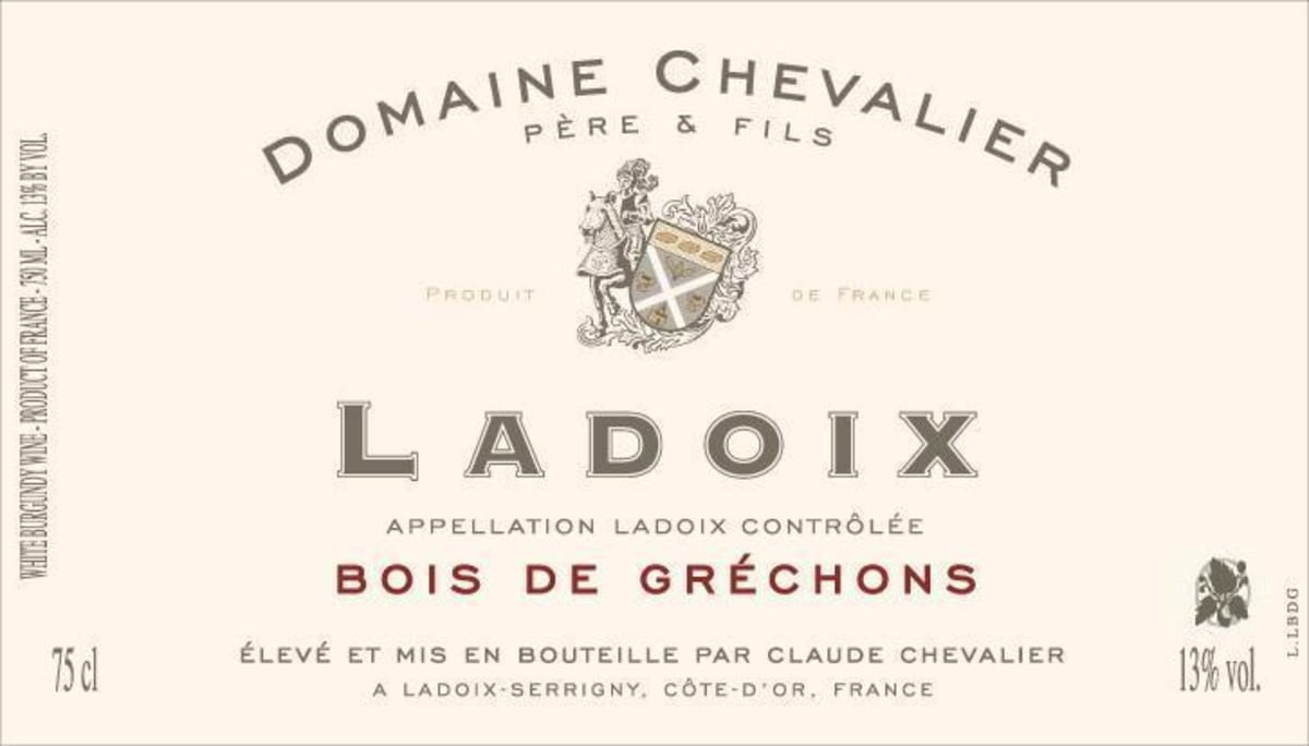 Domaine Chevalier Ladoix Bois s Grechons Blanc 2009 Front Label