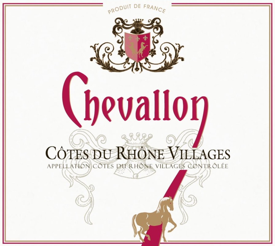 Domaine Chevallon Cotes du Rhone Villages Sablet 2012 Front Label