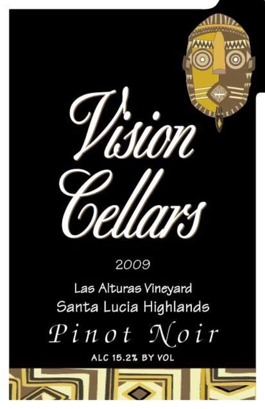 Vision Cellars Las Alturas Vineyard Pinot Noir 2009 Front Label