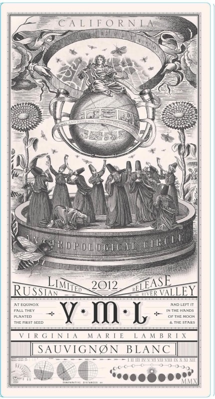 VML Winery Sauvignon Blanc 2012 Front Label