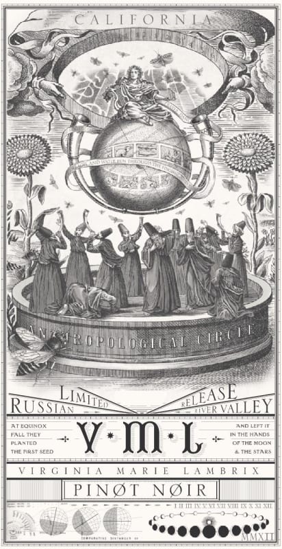 VML Winery Virginia Marie Lambrix VML Pinot Noir 2014 Front Label