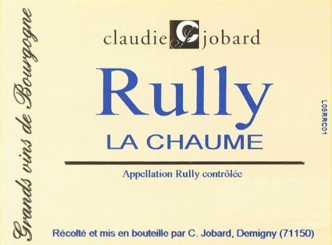 Domaine Claudie Jobard Rully La Chaume 2013 Front Label