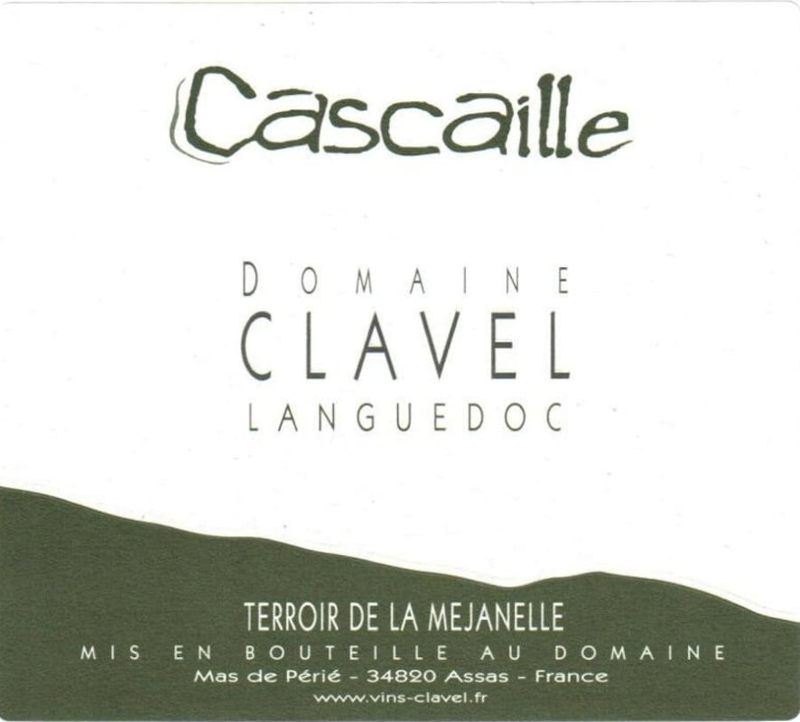 Domaine Clavel La Mejanelle Cascaille 2015 Front Label