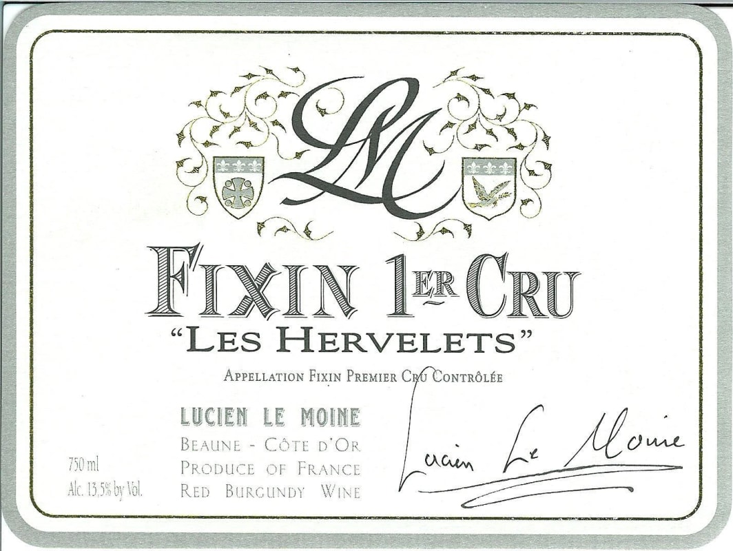 Domaine Clemancey Fixin Les Hervelets Premier Cru 2004 Front Label