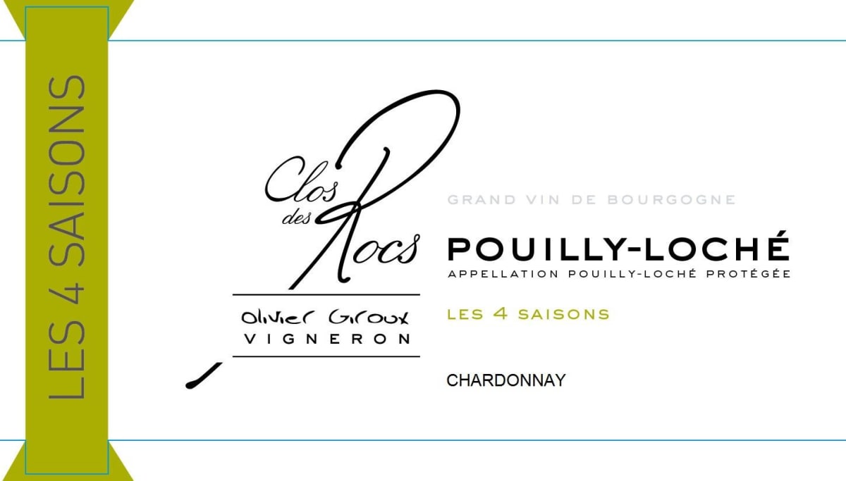 Domaine Clos des Rocs Pouilly-Loche Les 4 Saisons 2013 Front Label