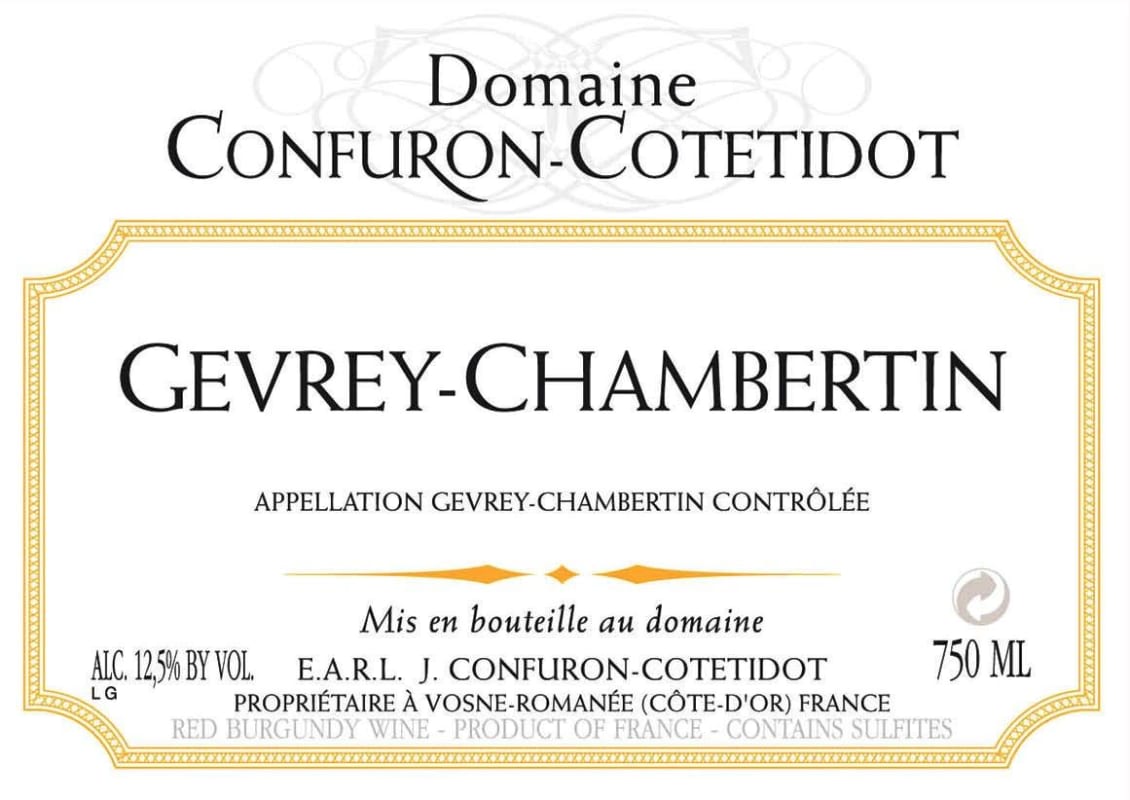 Domaine Confuron-Cotetidot Gevrey-Chambertin 2005 Front Label