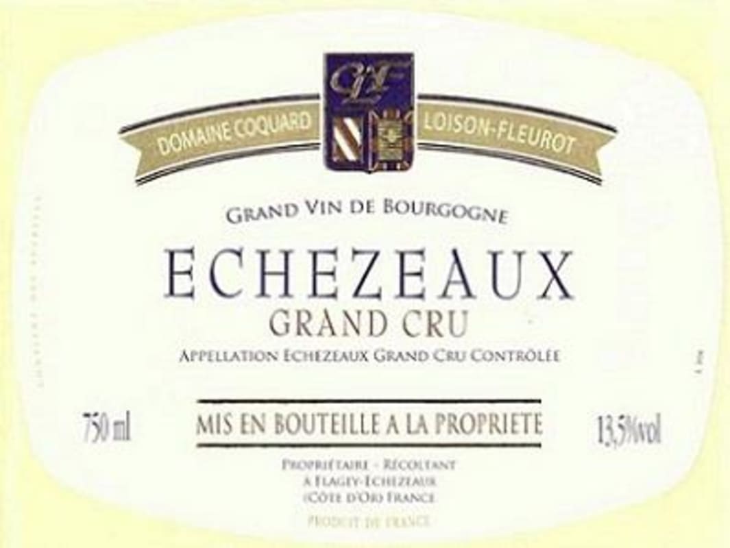 Domaine Coquard-Loison-Fleurot Echezeaux Grand Cru 2013 Front Label
