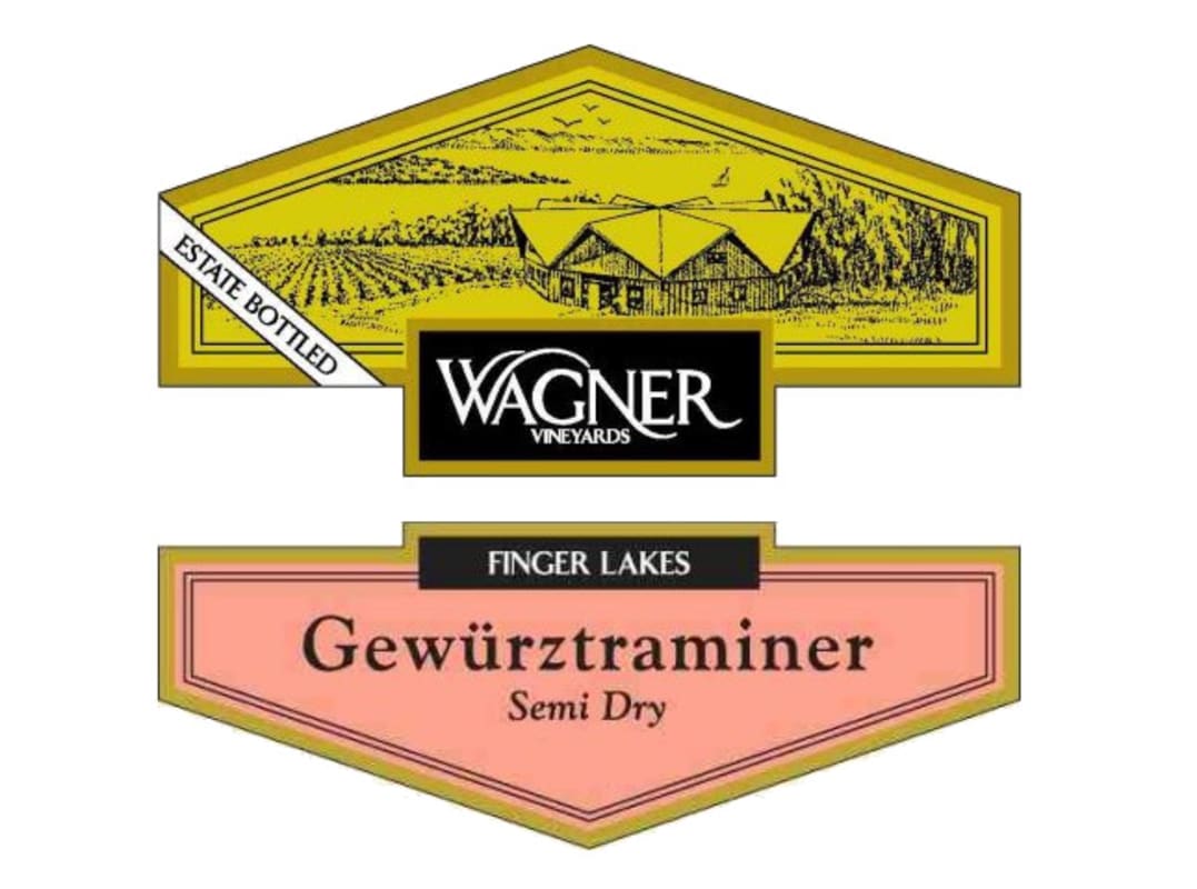 Wagner Vineyards Sem- Dry Gewurztraminer 2011 Front Label