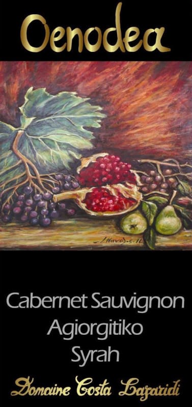 Domaine Costa Lazaridi Oenodea Red 2011 Front Label